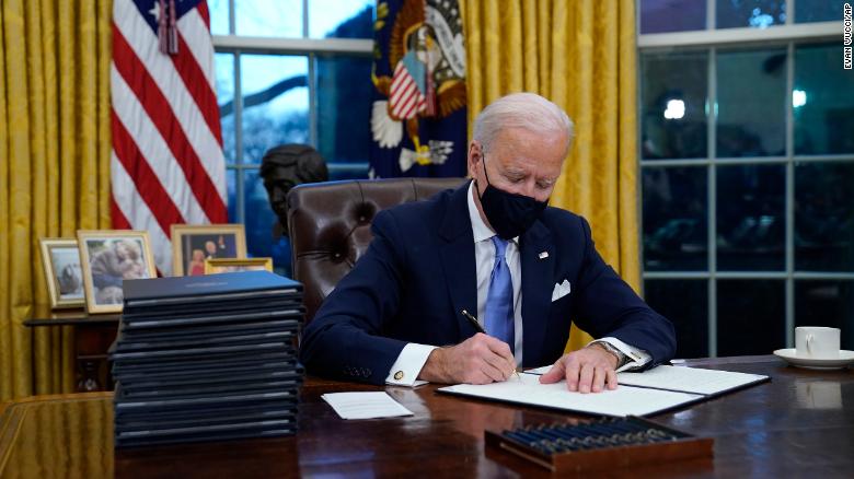 Biden's executive orders in his first 100 days: View the list
