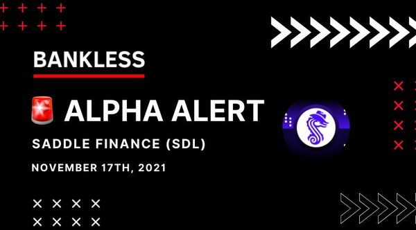 🚨 Alpha Alert: Saddle Finance Airdrop