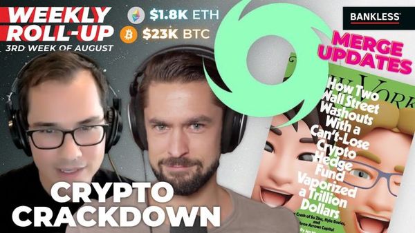 ROLLUP: Tornado Cash Fallout | Ethereum Merge Updates | $350m a16z Flow Buy | Sudoswap NFTs